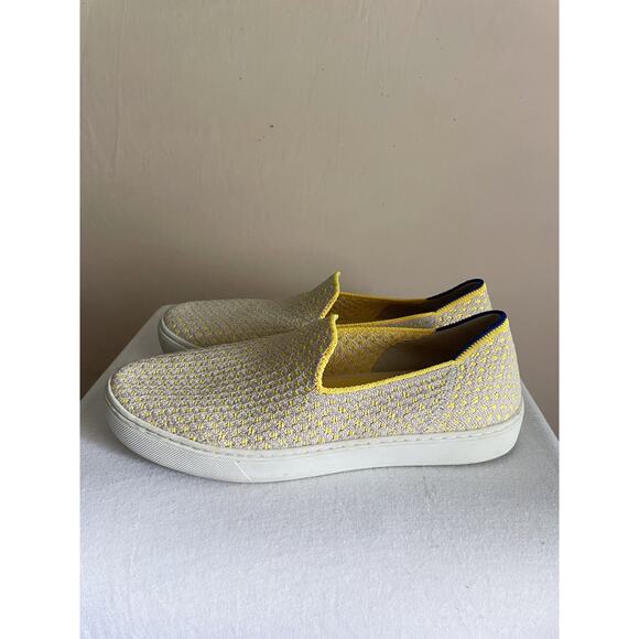 Rothy's Lemon Yellow Honeycomb Sneaker. Size w8. - Picture 3 of 9